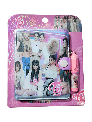 Mini Libreta + Lápiz Diseño Twice Kpop