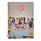 Libreta Anillada Tapa Dura Diseño Kpop Twice 21*15cms - Miniatura 1