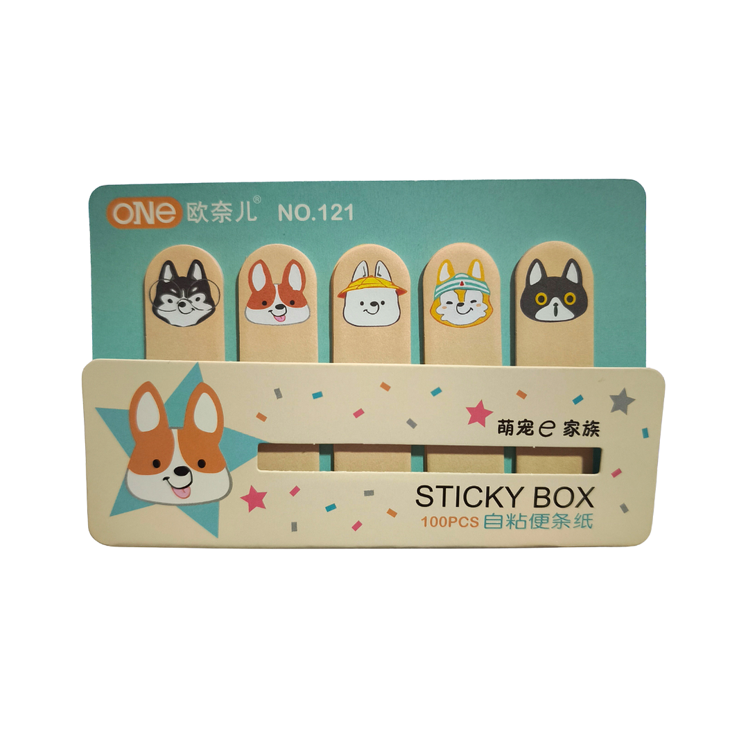 Notas Adhesivas Diseño Perritos Kawaii 1