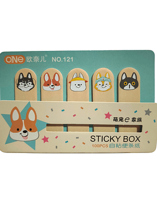 Notas Adhesivas Diseño Perritos Kawaii