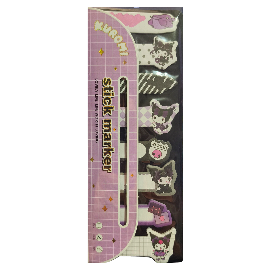 Notas Adhesivas Diseño Kuromi Kawaii 1