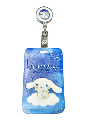 Portacredencial Retractil Diseño Hello Kitty y Amigos