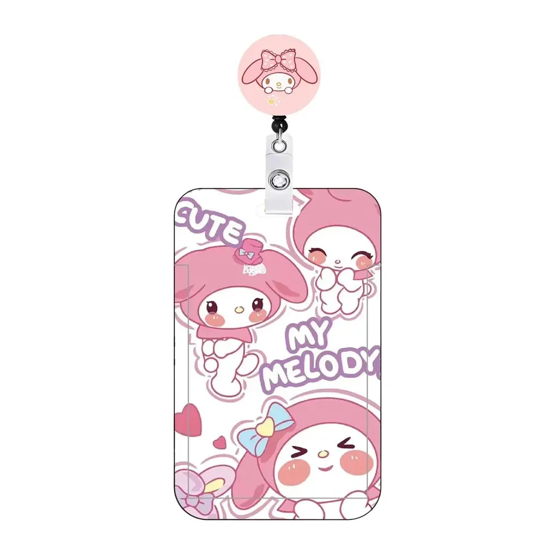 Portacredencial Retractil Diseño Hello Kitty y Amigos 5