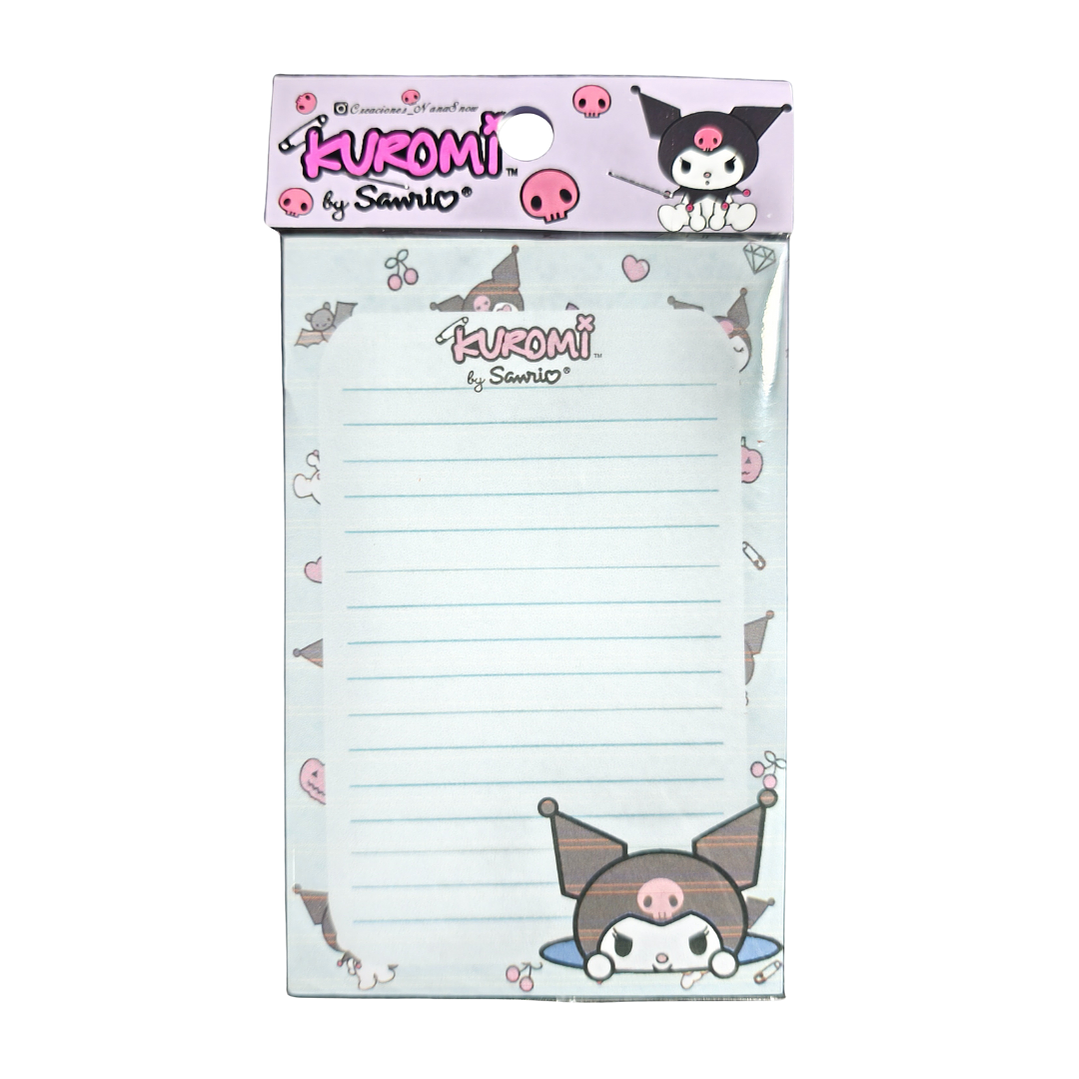 Set Esquela Block de Notas Diseño Kuromi 1