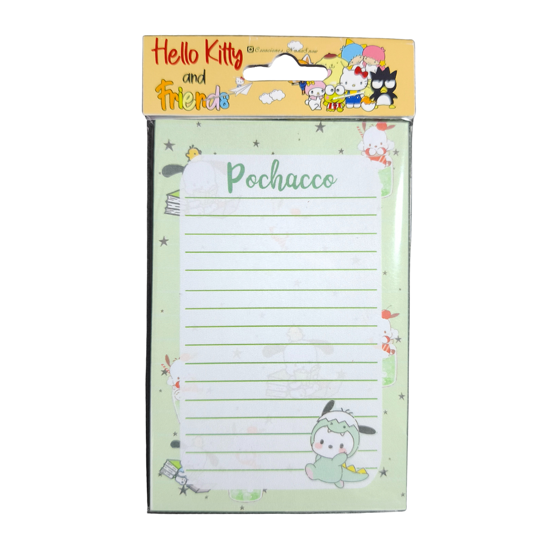 Set Esquela Block de Notas Diseño Pochacco 1