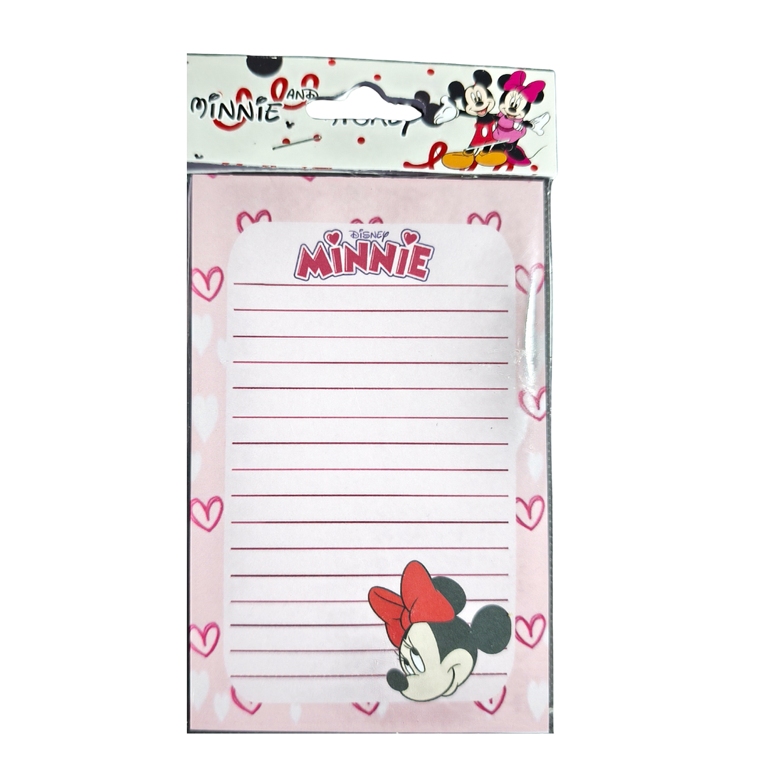 Set Esquela Block de Notas Diseño Mickey Mouse & Minnie Mouse 4