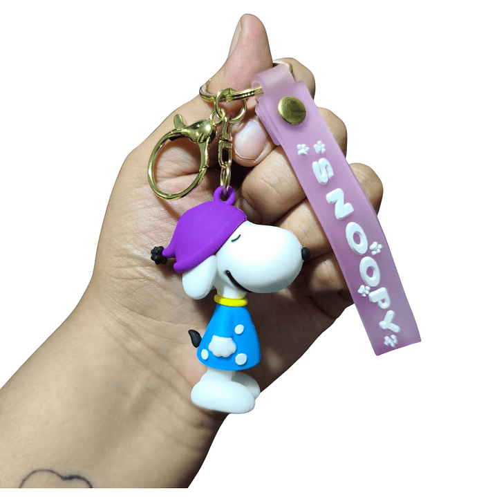 Llavero Plástico Diseño Snoopy 4