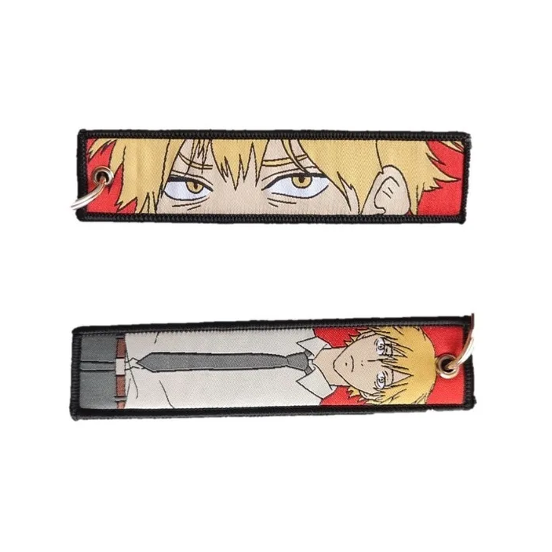 Llavero Bordado Diseño Denji Chainsaw Man Anime 1