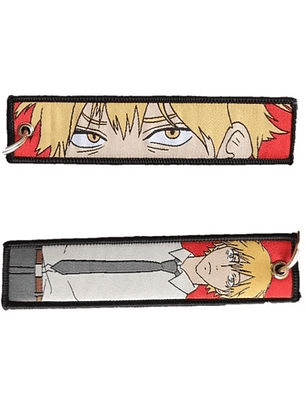 Llavero Bordado Diseño Denji Chainsaw Man Anime