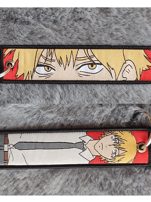 Llavero Bordado Diseño Denji Chainsaw Man Anime