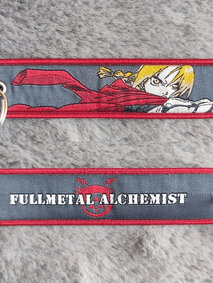 Llavero Bordado Diseño Full Metal Alchemist Anime