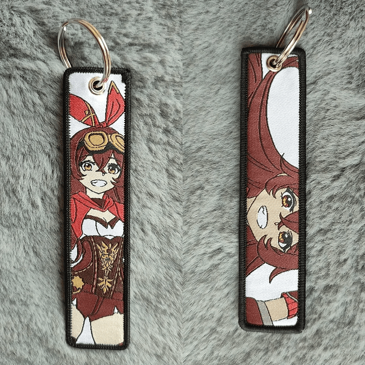 Llavero Bordado Diseño Genshin Impact 4