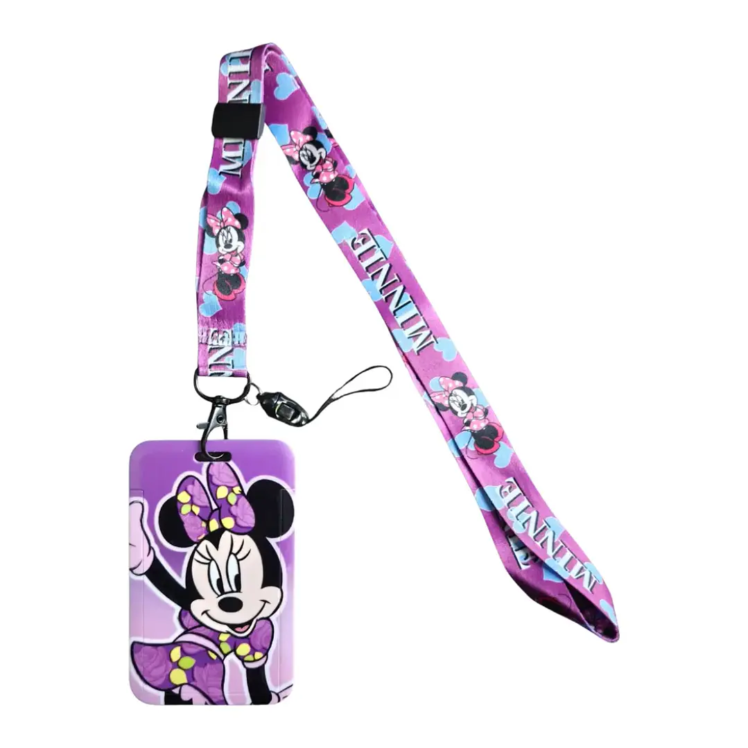 Portacredencial + Lanyard Minnie Mouse 3