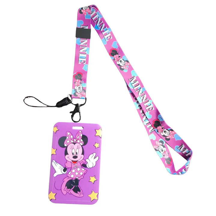Portacredencial + Lanyard Minnie Mouse 4