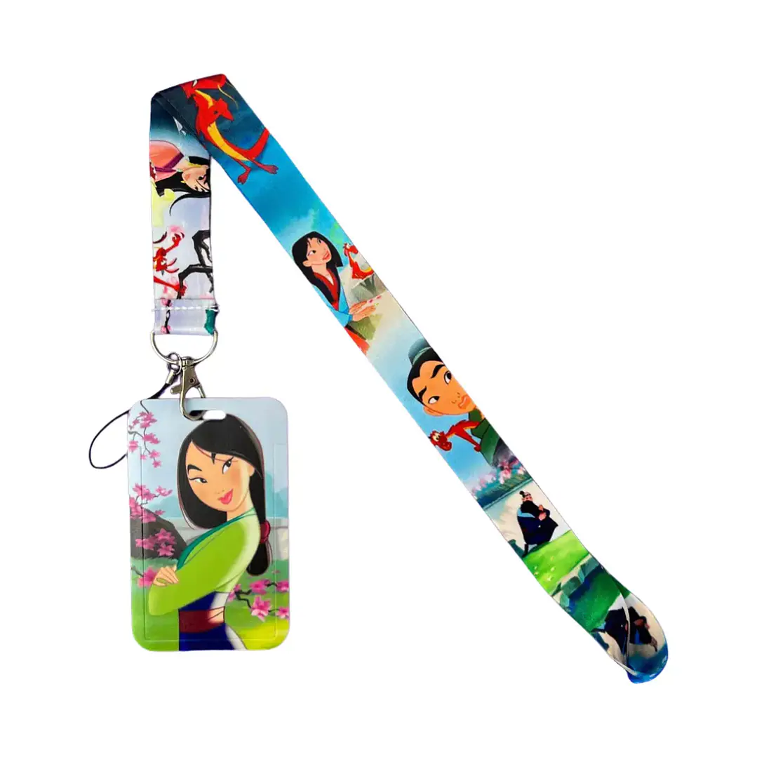 Portacredencial + Lanyard Mulán Película  1