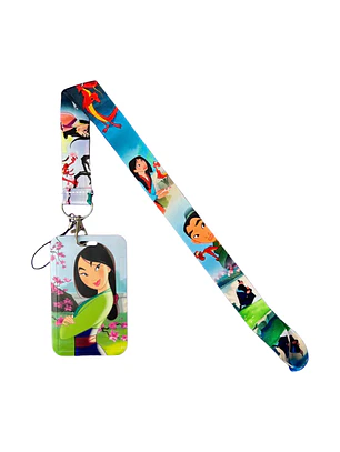 Portacredencial + Lanyard Mulán Película 