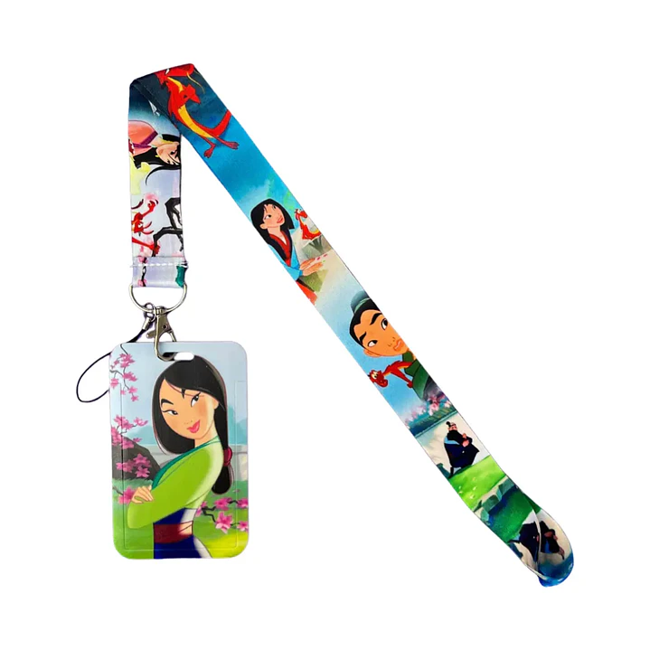 Portacredencial + Lanyard Mulán Película  1