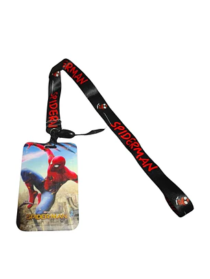 Portacredencial + Lanyard Superheroes Hombre Araña Spiderman Marvel