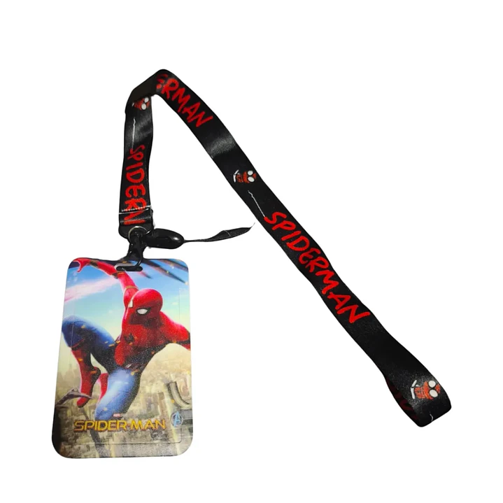Portacredencial + Lanyard Superheroes Hombre Araña Spiderman Marvel 1