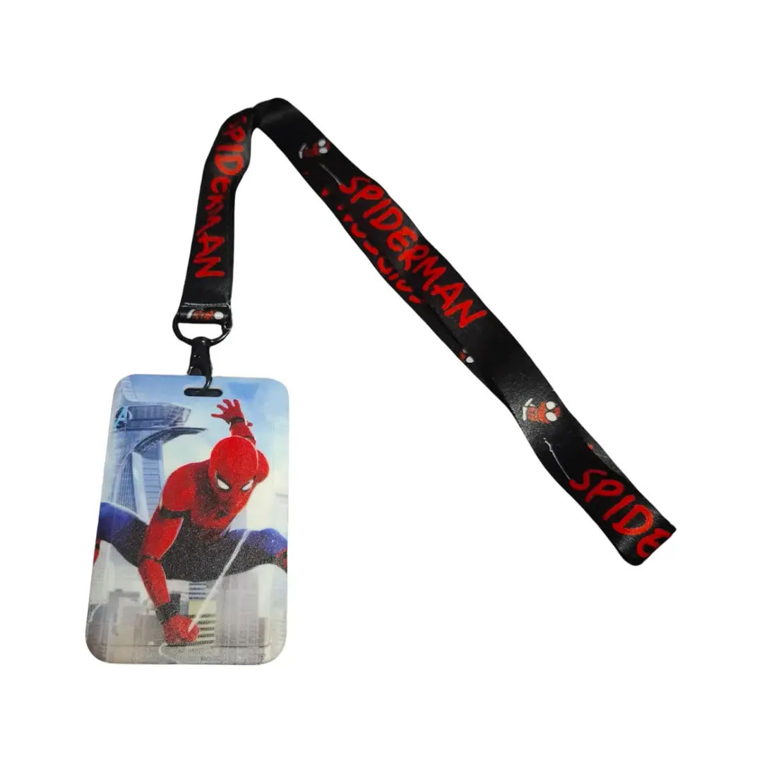 Portacredencial + Lanyard Superheroes Hombre Araña Spiderman Marvel 3