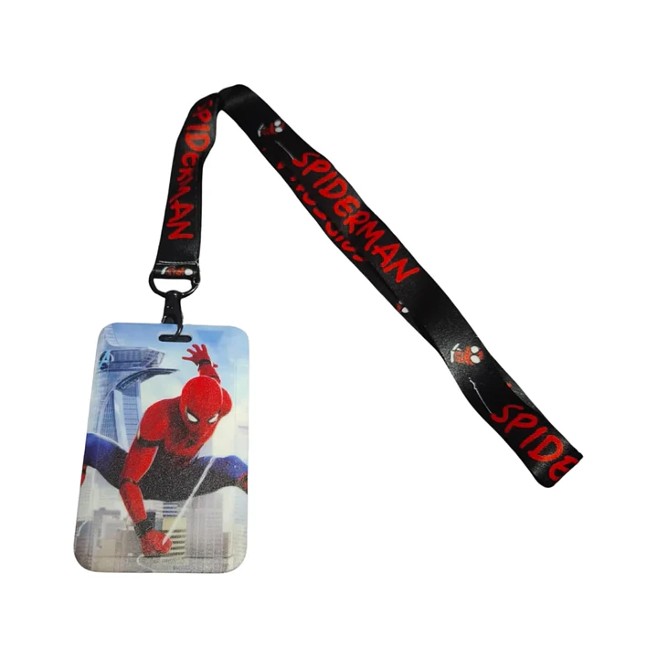 Portacredencial + Lanyard Superheroes Hombre Araña Spiderman Marvel 3