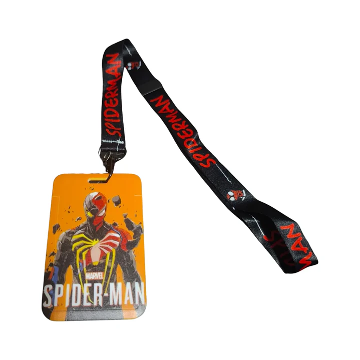 Portacredencial + Lanyard Superheroes Hombre Araña Spiderman Marvel 4