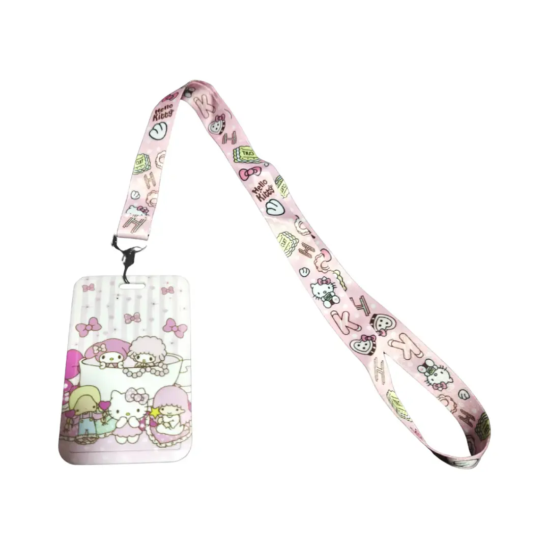 Portacredencial + Lanyard Hello Kitty Sanrio Kawaii 1
