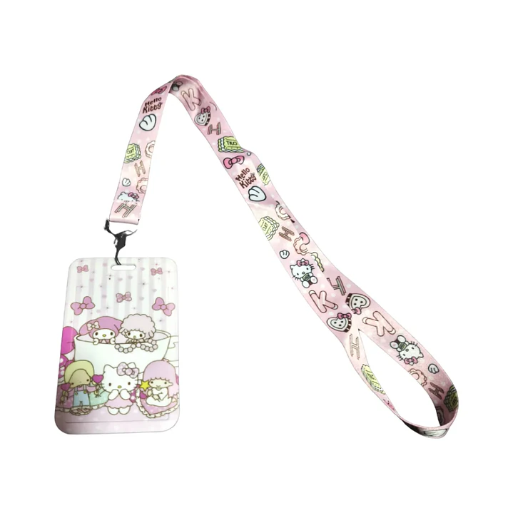 Portacredencial + Lanyard Hello Kitty Sanrio Kawaii 1