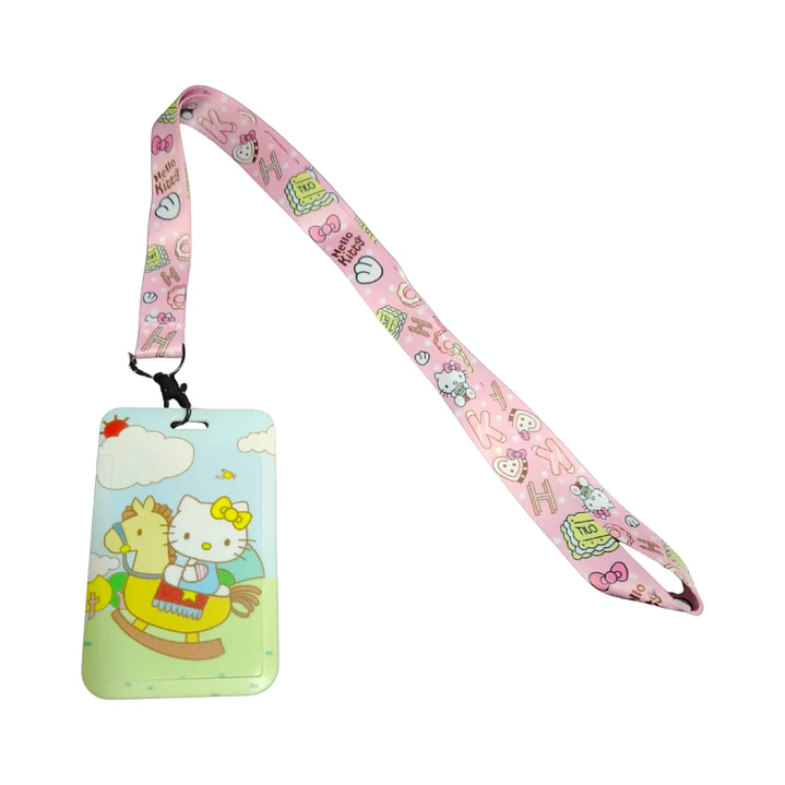 Portacredencial + Lanyard Hello Kitty Sanrio Kawaii 4