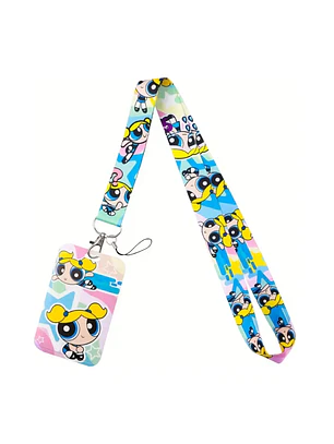 Portacredencial + Lanyard Las Chicas Superpoderosas Cartoon Dibujos Animados