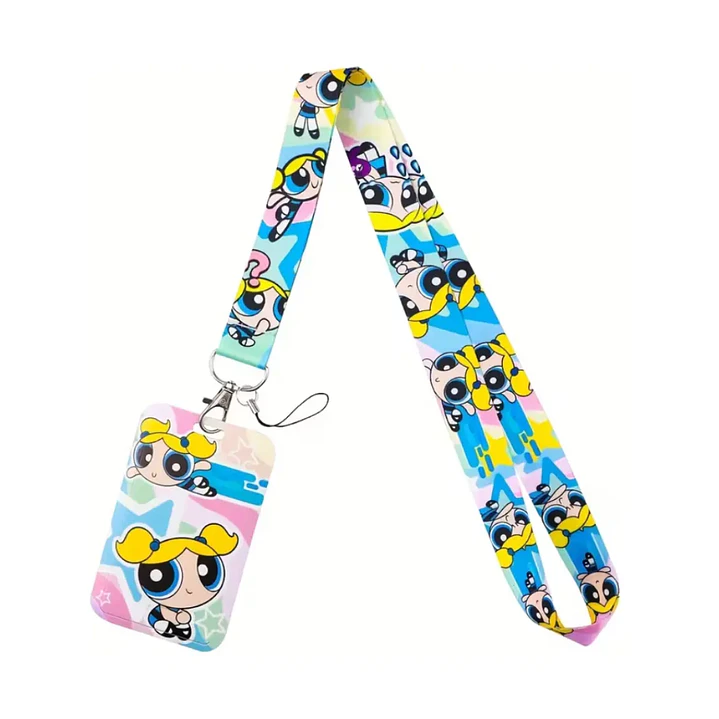 Portacredencial + Lanyard Las Chicas Superpoderosas Cartoon Dibujos Animados 2