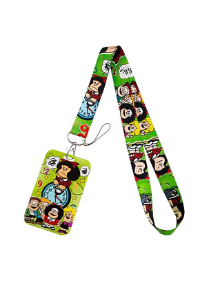 Portacredencial + Lanyard Mafalda