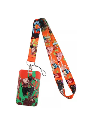 Portacredencial + Lanyard Denji Personaje de Chainsaw Man Anime