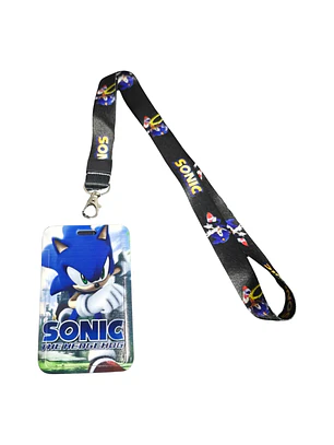 Portacredencial + Lanyard Sonic Videojuego