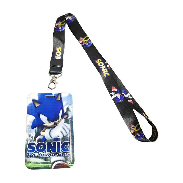 Portacredencial + Lanyard Sonic Videojuego 1