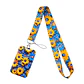 Portacredencial + Lanyard Diseño Flores - Miniatura 1