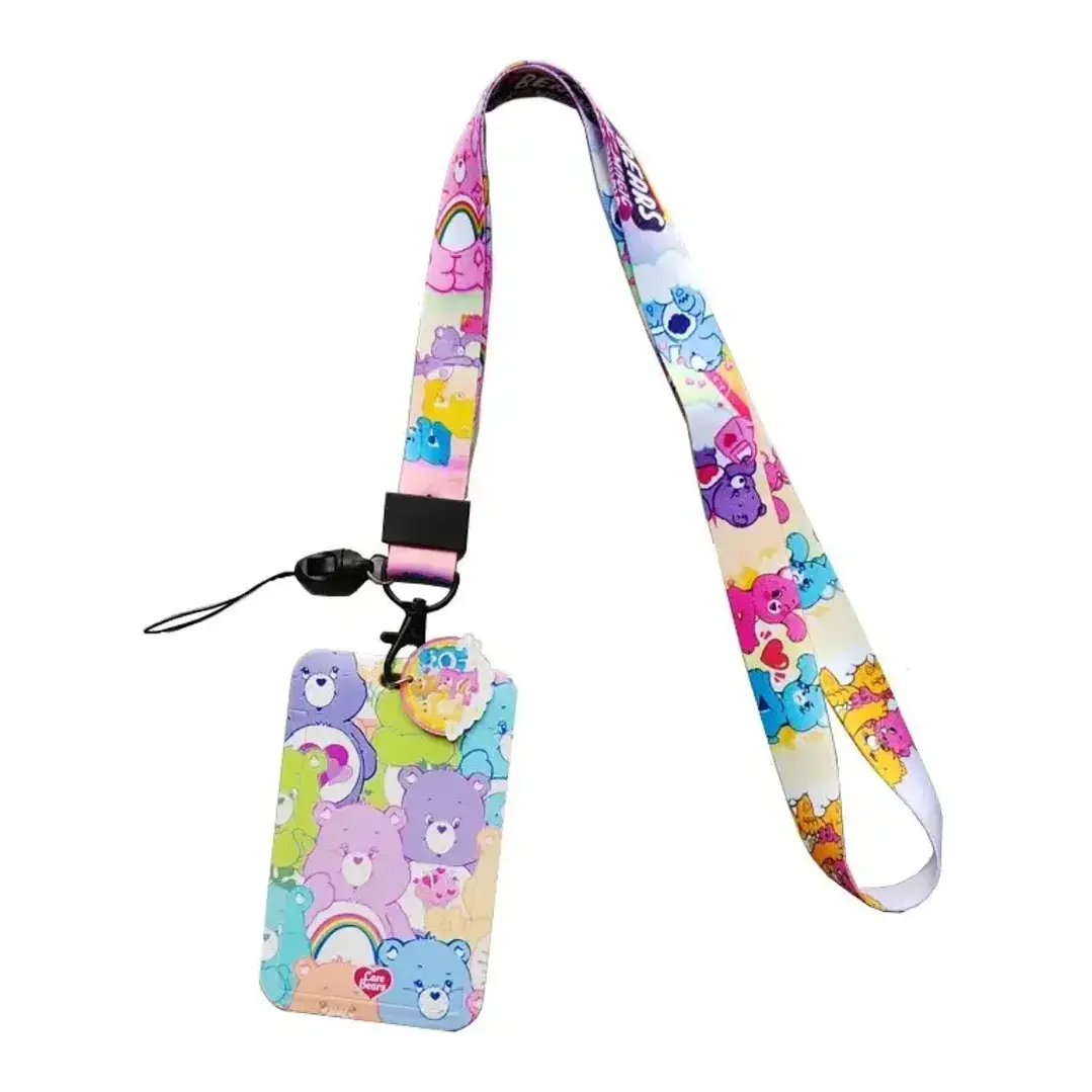 Portacredencial + Lanyard Ositos Cariñositos Cartoon Dibujo Animado 3