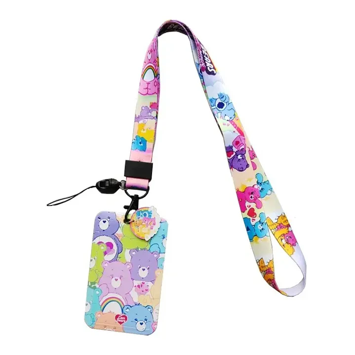 Portacredencial + Lanyard Ositos Cariñositos Cartoon Dibujo Animado 3