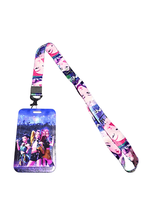 Portacredencial + Lanyard Huntrix Demon Hunters Kpop