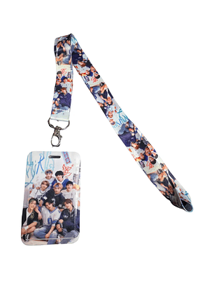 Portacredencial + Lanyard Stray Kids Kpop Boys Group