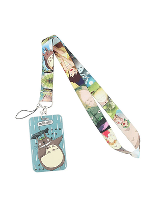Portacredencial + Lanyard Mi Vecino Totoro Anime Studio Ghibli