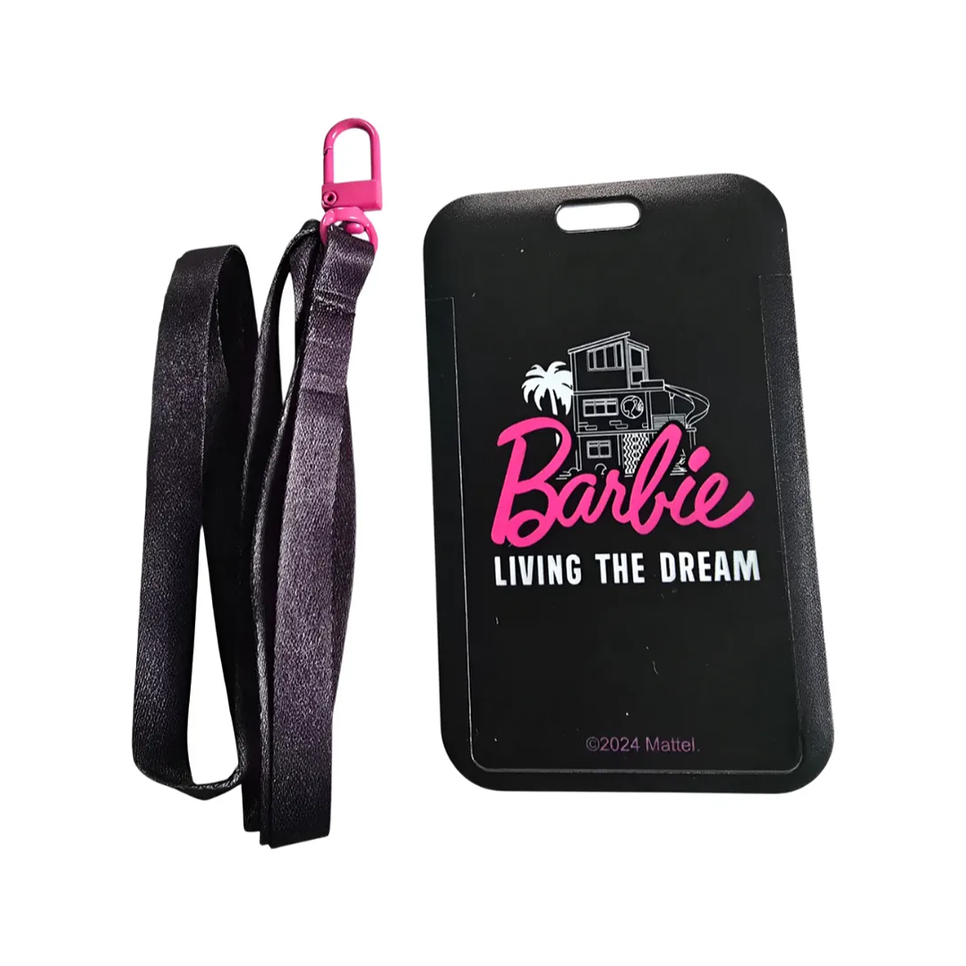 Portacredencial + Lanyard Barbie Original Licencia 1