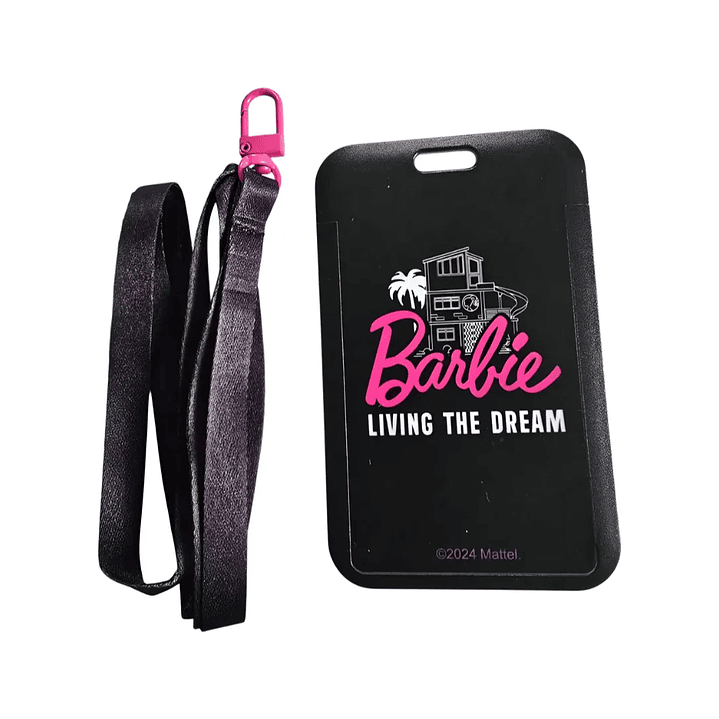 Portacredencial + Lanyard Barbie Original Licencia 1