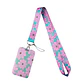 Portacredencial + Lanyard Diseño Flores - Miniatura 2