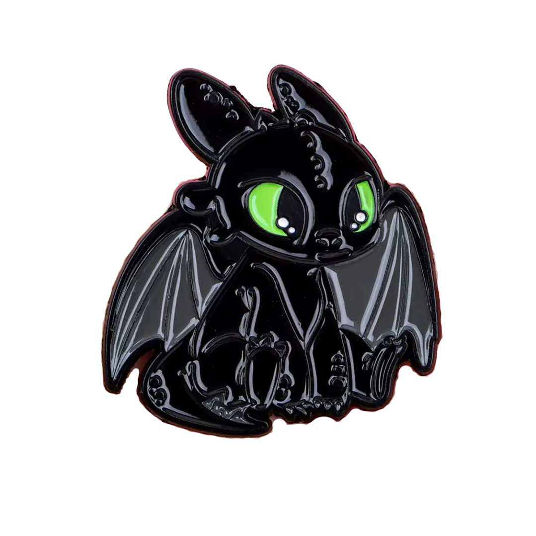 Pin Broche Como Entrenar a Tu Dragon- Chimuelo Prendedor Metálico 1