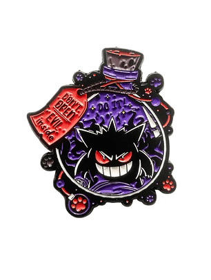 Pin Broche Gengar Pokemon Prendedor Metálico