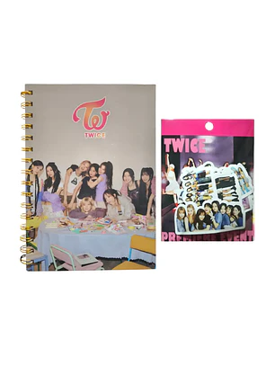 Set Libreta + Stickers Diseño Twice Kpop