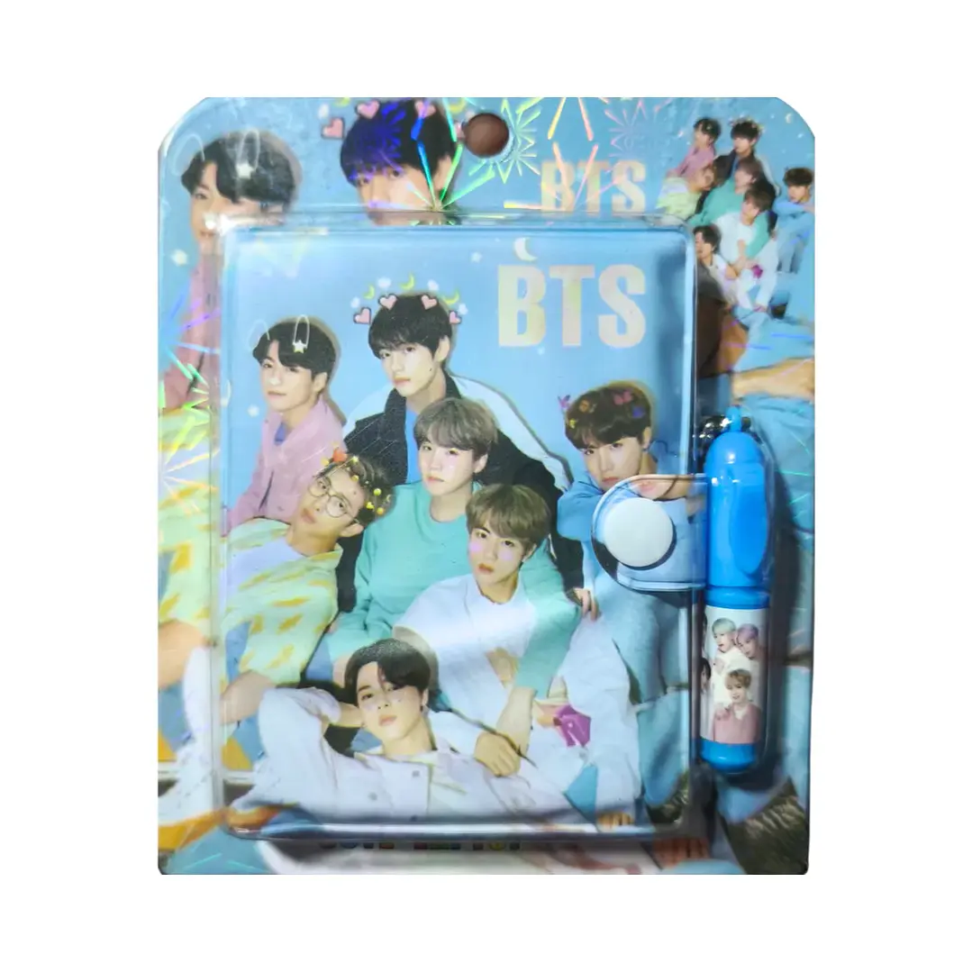 Mini Libreta + Lápiz Diseño BTS BT21 Kpop 4