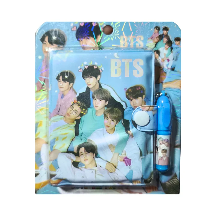 Mini Libreta + Lápiz Diseño BTS BT21 Kpop 4