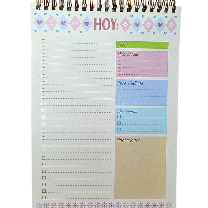 Planner Diario Diseño 50 Hojas 24x17cm Espiral 2